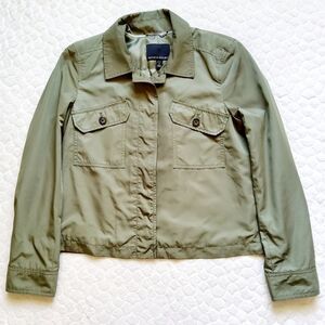 Banana Republic bomber jacket petite olive army S